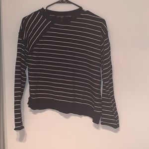 Topshop Asymmetrical Striped Sweater